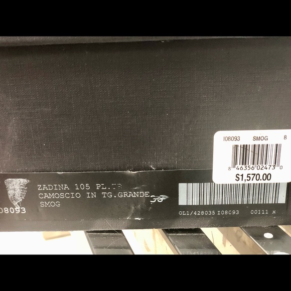 GIUSEPPE ZANOTTI Women's Suede Over-The-Knee Buckle Boots - Picture 3 of 4